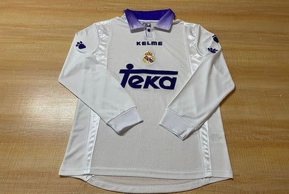 97-98 Real Madrid hemma retro fotbollströja