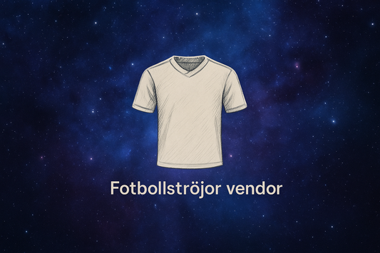 bakgrund: blå/lila, lite som rymden. Med en blyertspenna ska du rita en fotbollströja och under det ska de stå 'Fotbollströjor vendor'. Håll allt i mitten och relativt litet så de ser bra ut om man kolar från mobilen